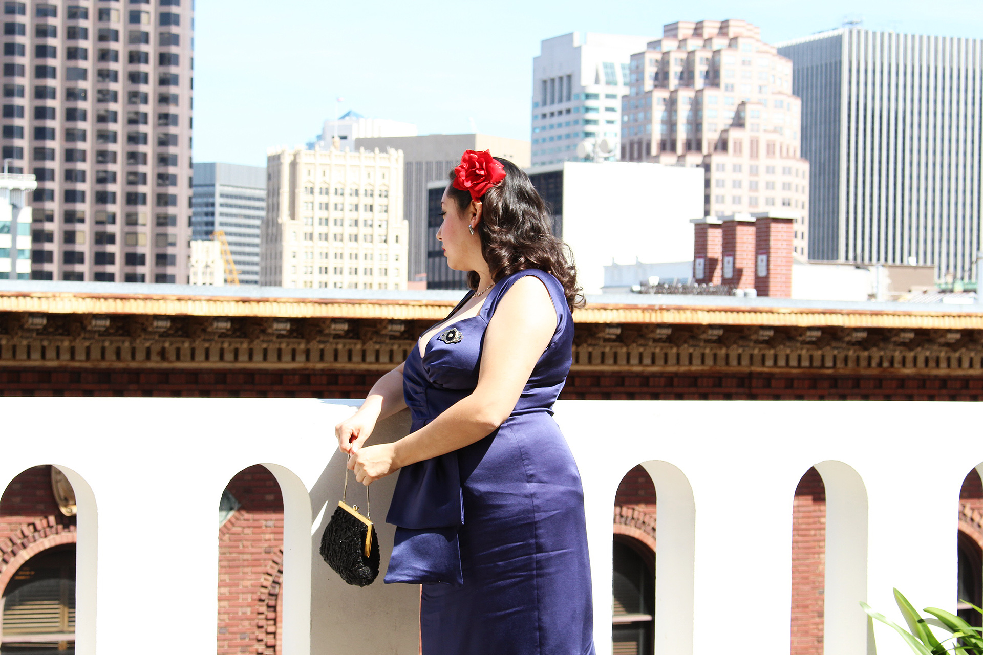 Butterick B5814, Cocktail Dress at the Fairmont Hotel in San Francisco | @vintageontap