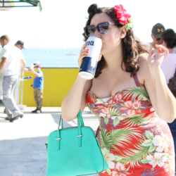 Tiki Dress, Gertie&amp;#039;s New Book for Better Sewing, enjoying a Corona | @vintageontap