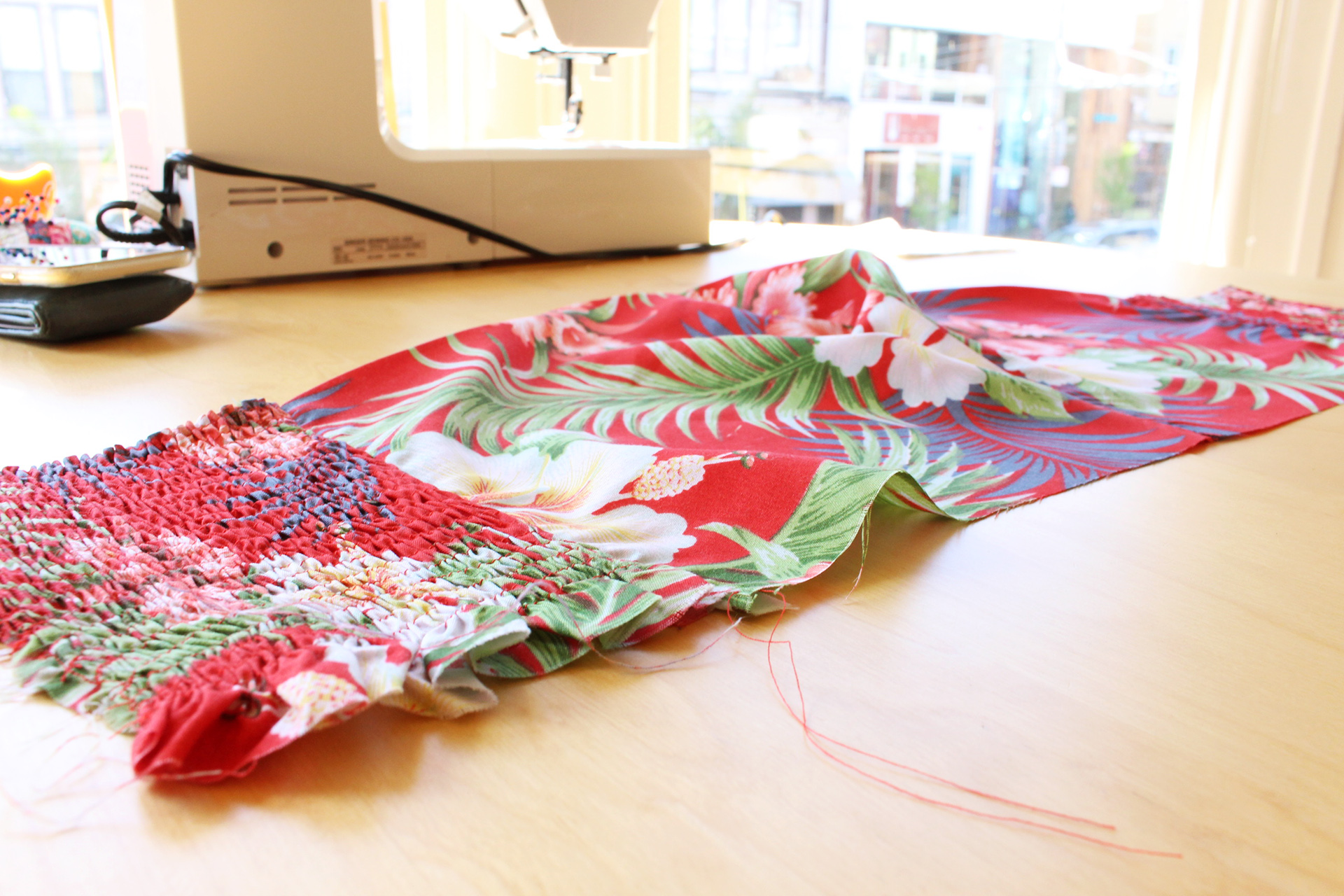Gertie Tiki Dress, Gertie's New Book for Better Sewing, in progress bodice | @vintageontap