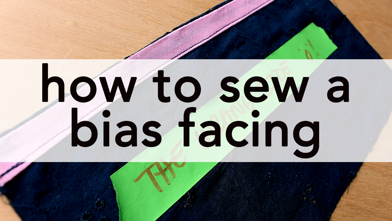 How to Sew a Bias Facing, video tutorial | Vintage on Tap