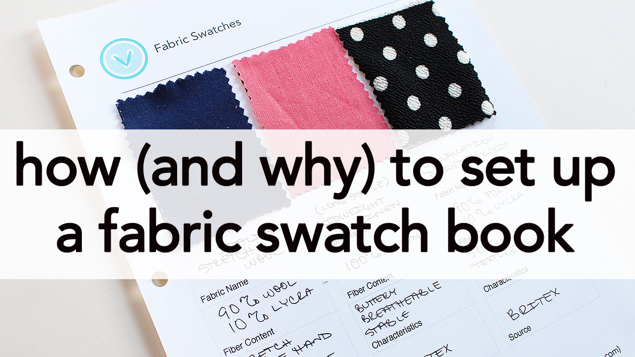 Fabric Swatch Book, Tutorial | Vintage on Tap