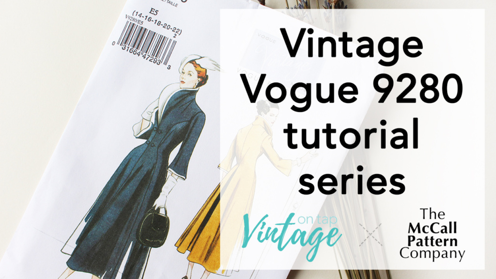 Sewing Vintage Vogue V9280 video series! This series breaks down the fitting and sewing process for this 1940s piece | Vintage on Tap