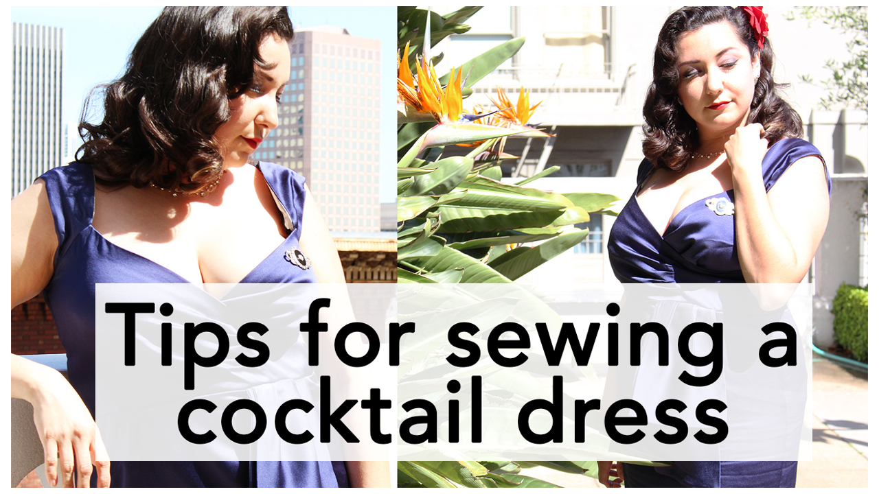 Tips for Sewing a Cocktail Dress, Butterick B5814! | Vintage on Tap