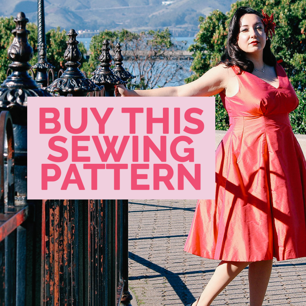 Buy this beautiful Butterick pattern and then watch my sewing tutorial to make your own! | Vintage on Tap