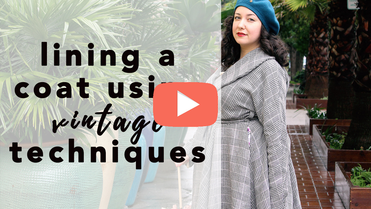 Butterick B5821, Lining a Coat Using Vintage Techniques | Vintage on Tap
