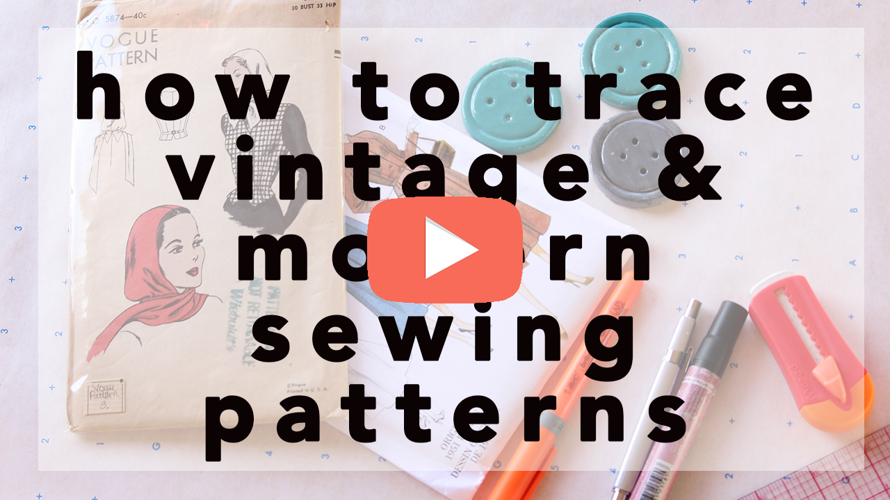 How to Trace Vintage and Modern Sewing Patterns | Vintage on Tap