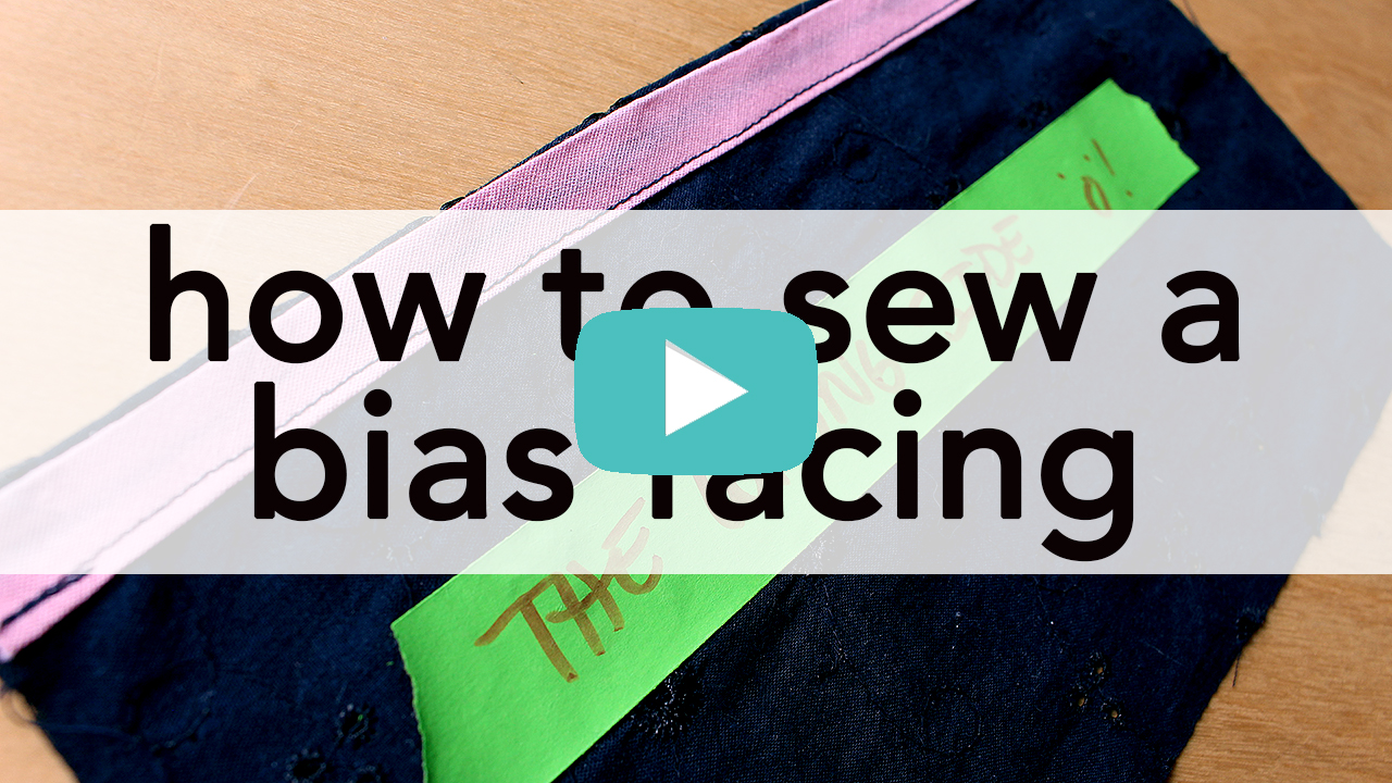 How to Sew a Bias Facing, video tutorial | Vintage on Tap